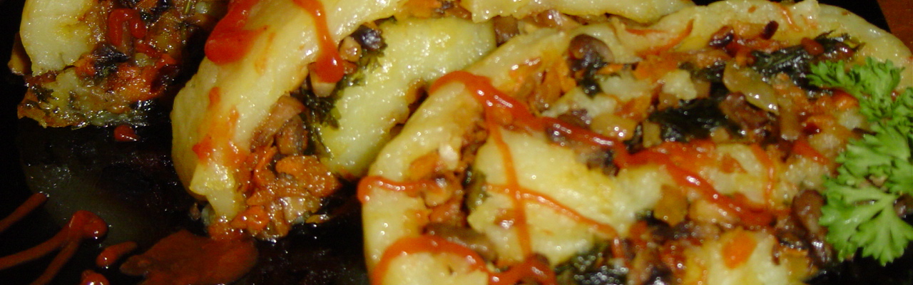 Рецепт постного картофельного рулета с грибами и овощами - блог о вегетарианской кухне [Рецепты recipies]