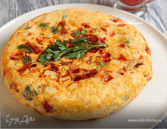 Испанская тортилья с тунцом и брокколи — Пошаговый рецепт приготовления ...