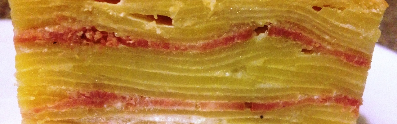 Рецепт картофельного гратена с беконом - готовим дома
